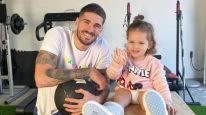 Rodrigo de Paul y su hija Francesca