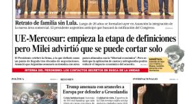 La tapa del Diario PERFIL del domingo 18 de enero de 2026.