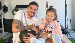 Rodrigo de Paul y su hija Francesca