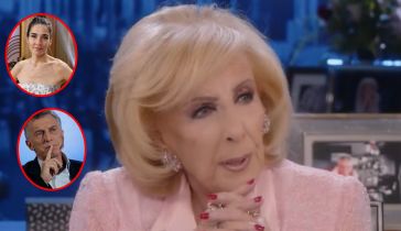 Mirtha Legrand, Juana Viale y Mauricio Macri