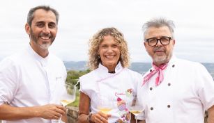 Donato de Santis, Maru Botana y Lucas Bustos