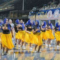Imagen de miembros de la Escuela de Samba "Aguia de Ouro" participando en un ensayo para el Carnaval 2026, en Sao Paulo, Brasil. | Foto:Xinhua/Paulo Lopes