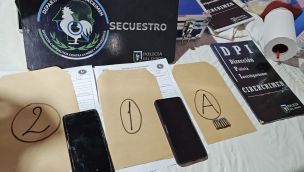 Los dispositivos secuestrados durante el operativo. 