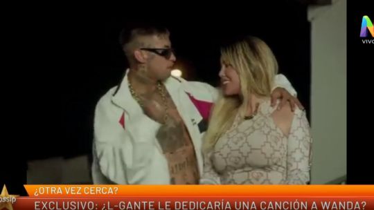 L-Gante y Wanda Nara 