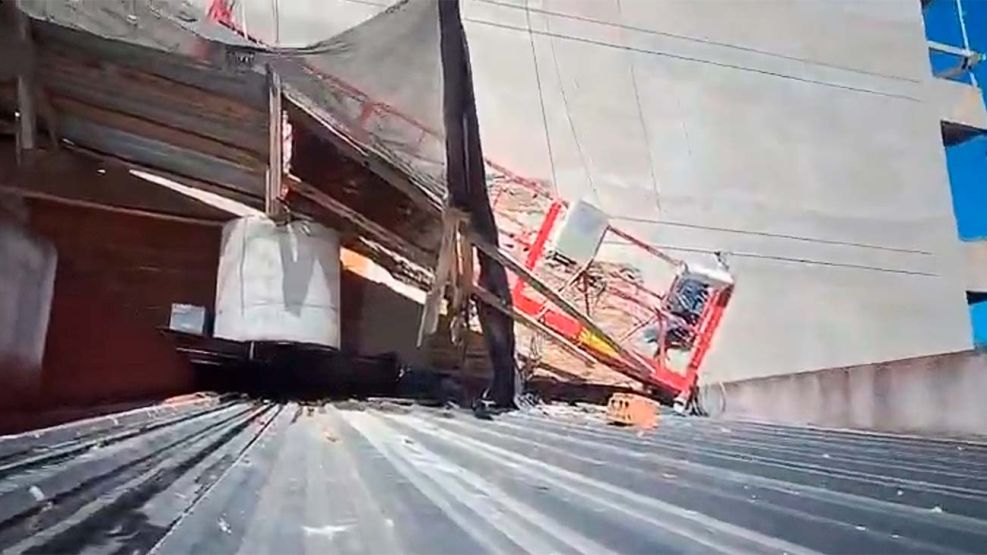 Derrumbe de balancín de Obra en Villa Crespo 20012026