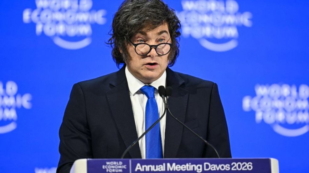 Javier Milei en el Foro Económico Mundial de Davos 2026