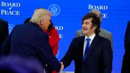 Javier Milei y Donald Trump firmaron el acta fundacional del Consejo de la Paz: "El mundo está más pacífico que hace un año"