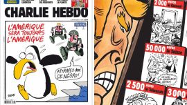 "¿Cuánto cuesta un ser humano?" Charlie Hebdo ridiculiza las ambiciones de Trump sobre Groenlandia