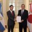 New Japanese ambassador presents credentials to Argentina's foreign minister