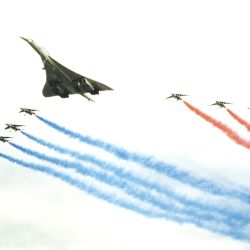 Air France conmemora los 50 años del primer vuelo comercial del Concorde.