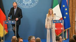 Georgia Meloni y Friedrich Merz