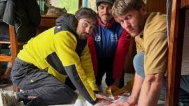 Los atletas rusos Boris Egorov, Vladimir Murzaev y Konstantin Jäämurd se tiraron en wingsuit desde el Fitz Roy.
