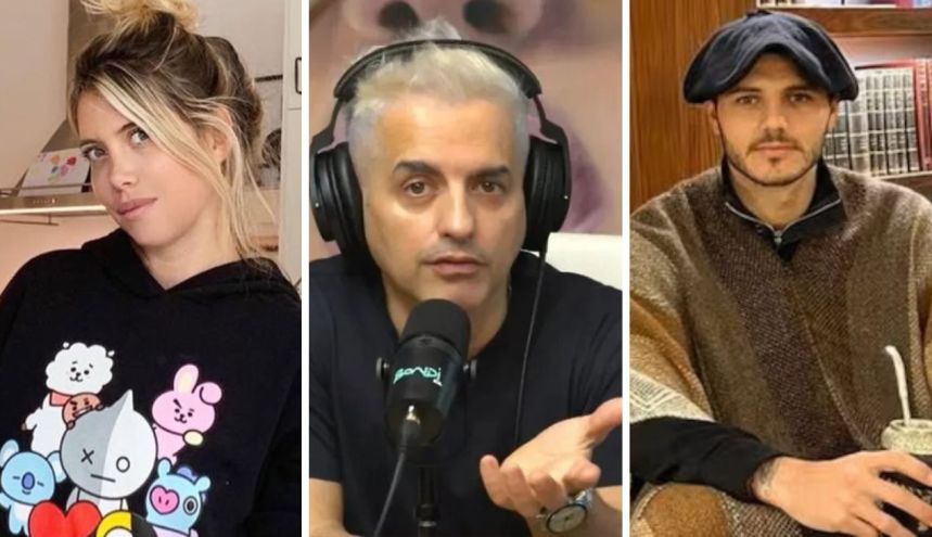 Wanda Nara, Ángel de Brito y Mauro Icardi