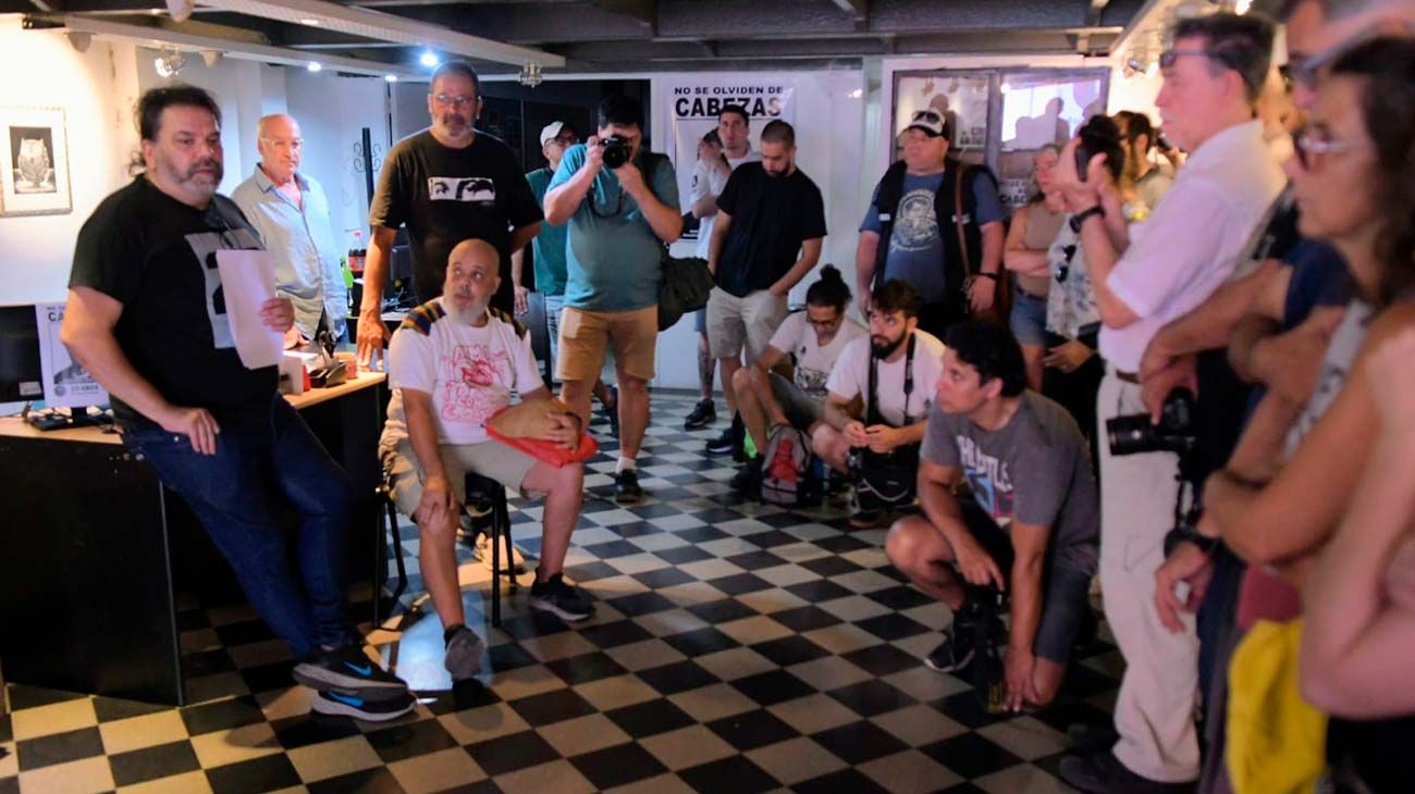 Conmemoración del 29 aniversario del crimen de José Luis Cabezas, acto realizado en la sede de ARGRA, Ciudad de Buenos Aires