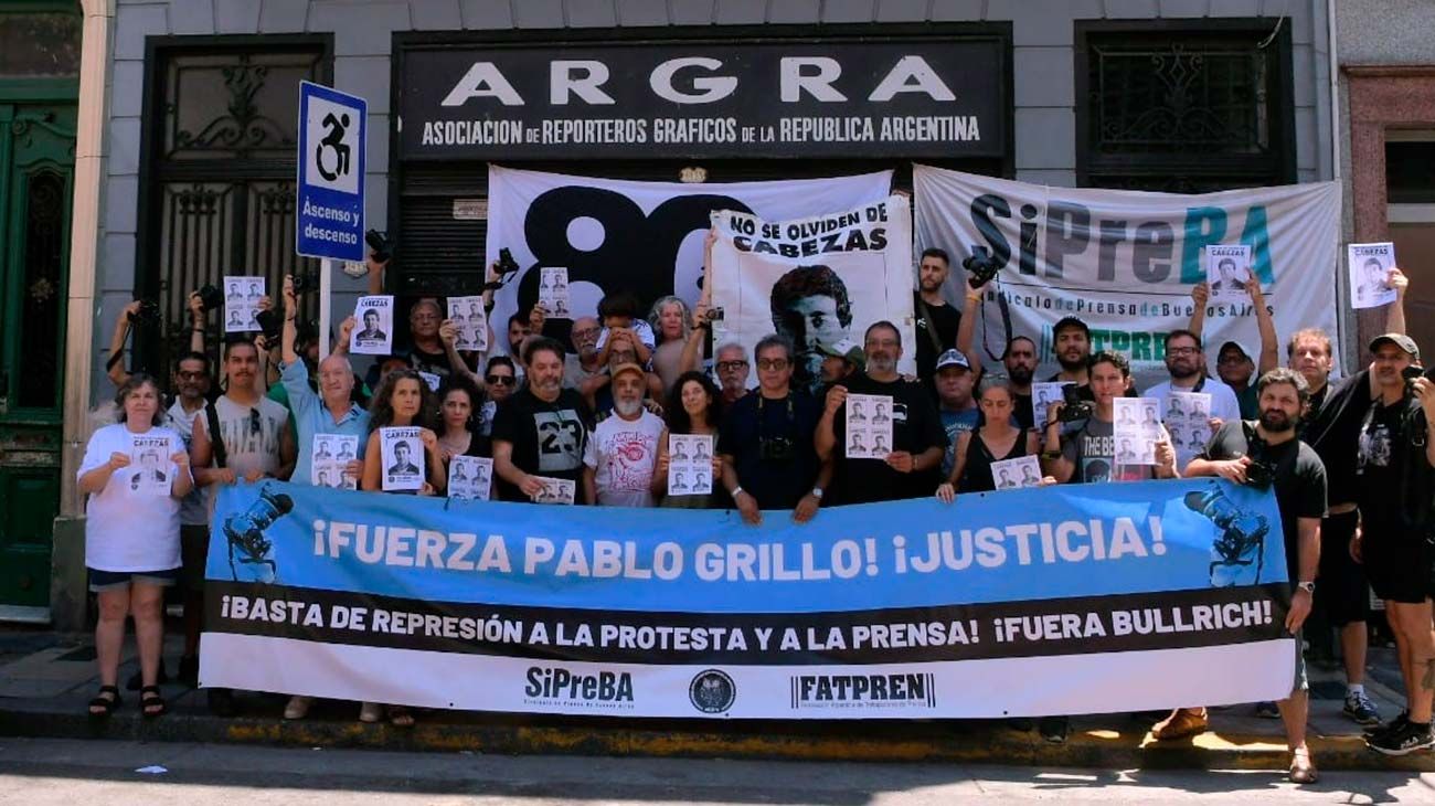 Conmemoración del 29 aniversario del crimen de José Luis Cabezas, acto realizado en la sede de ARGRA, Ciudad de Buenos Aires
