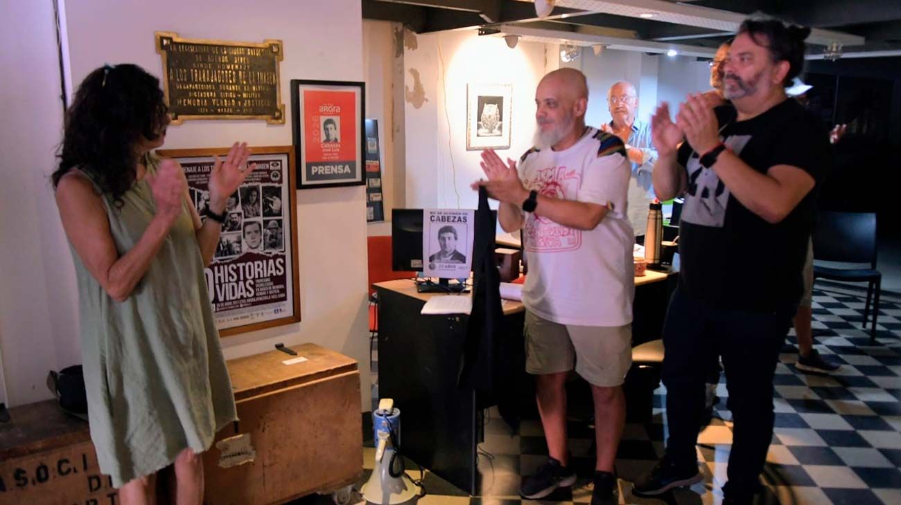 Conmemoración del 29 aniversario del crimen de José Luis Cabezas, acto realizado en la sede de ARGRA, Ciudad de Buenos Aires