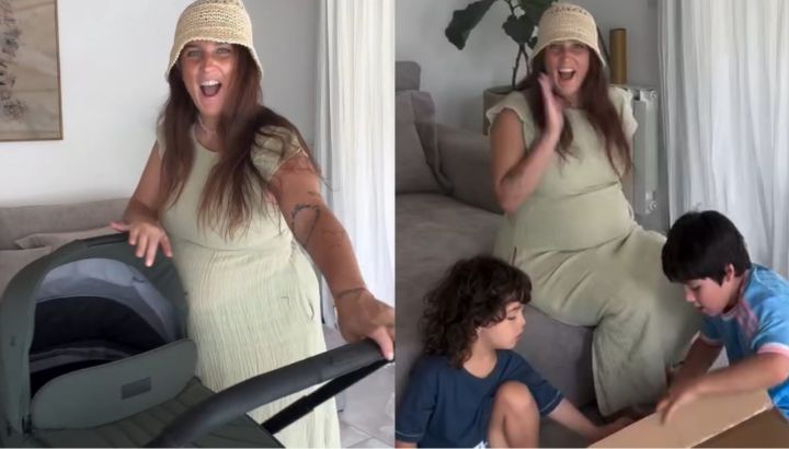 Juana Repetto mostró cómo se prepara para la llegada de su tercer hijo: "Momentazo que guardaré por siempre en mi corazón"