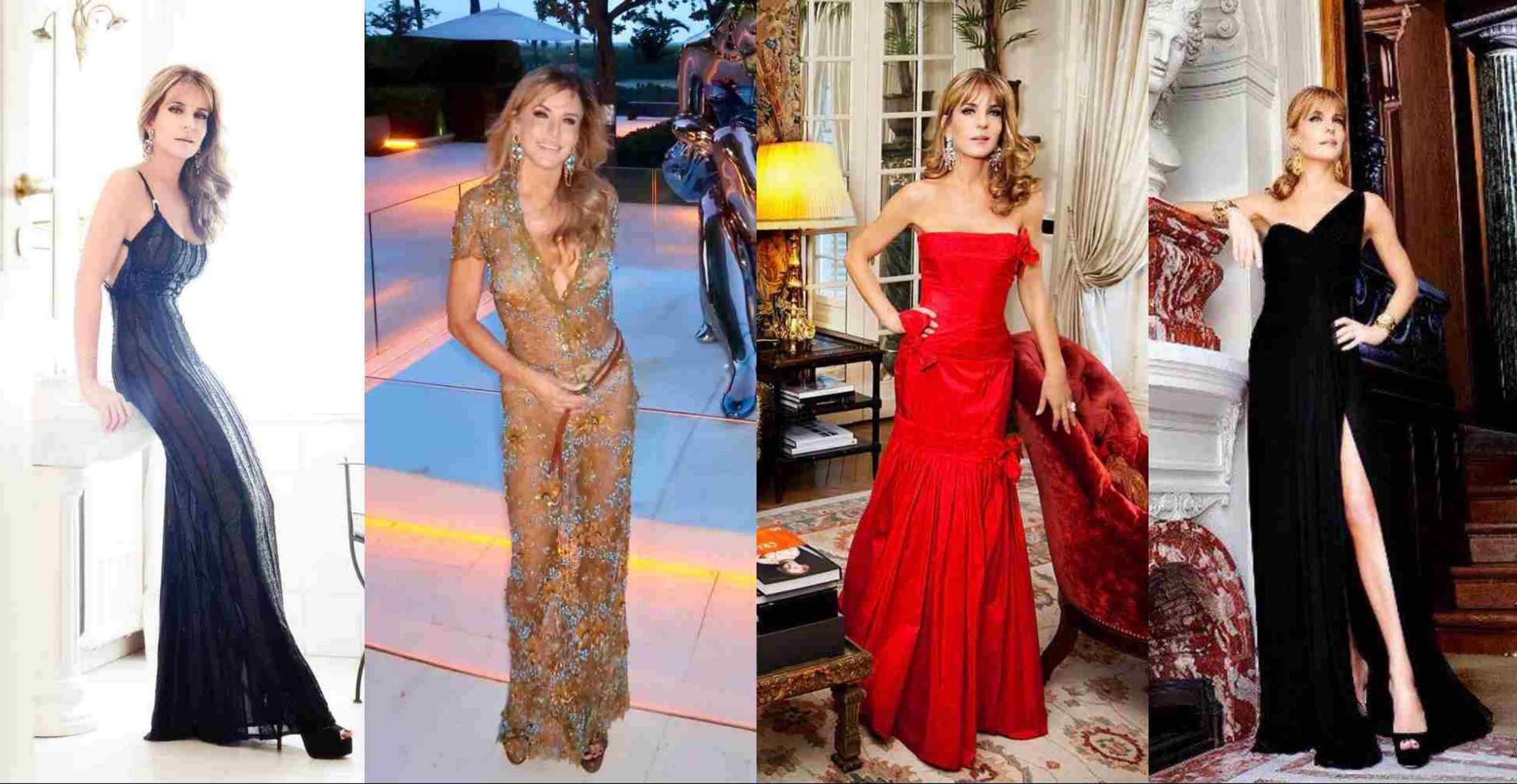 Patricia della Giovampaola con diseños de Valentino.