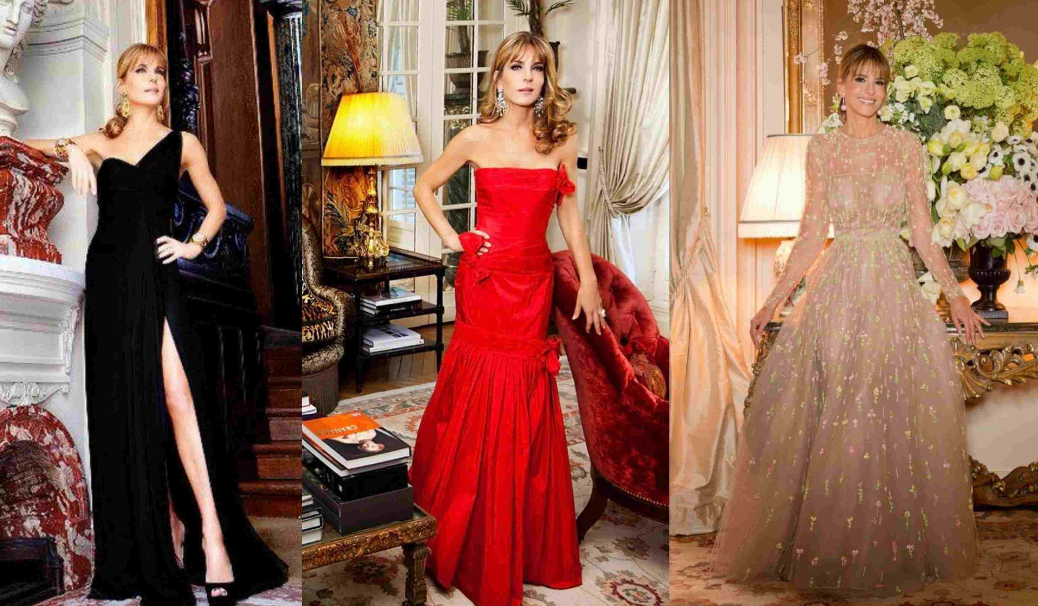 Patricia della Giovampaola con diseños de Valentino.