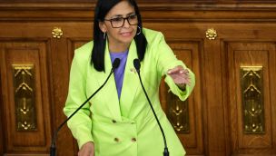 Delcy Rodriguez Delivers A Government Report At The National Assembly