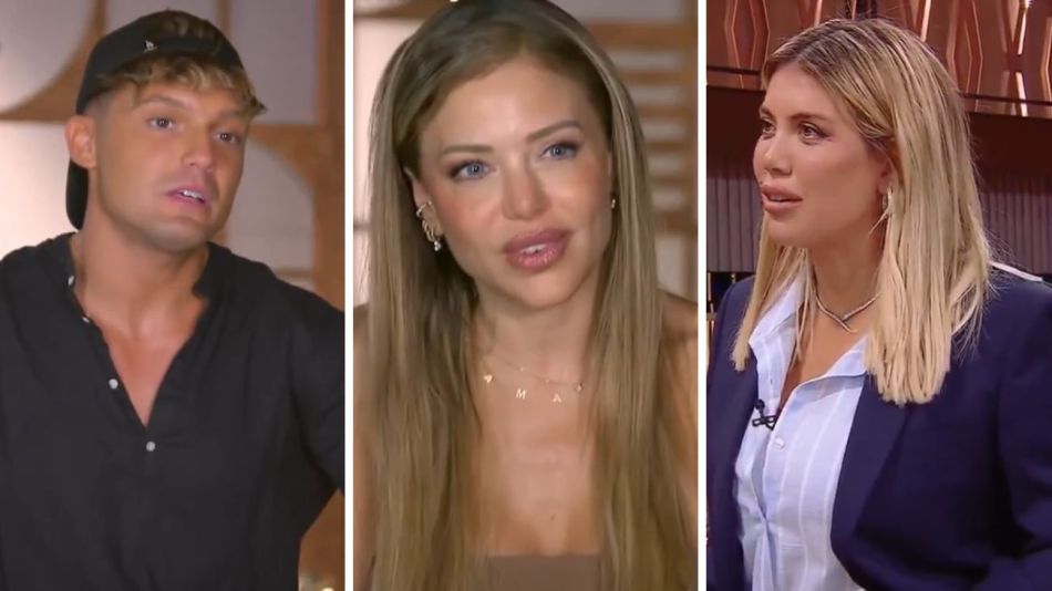 Ian Lucas, Evangelina Anderson y Wanda Nara