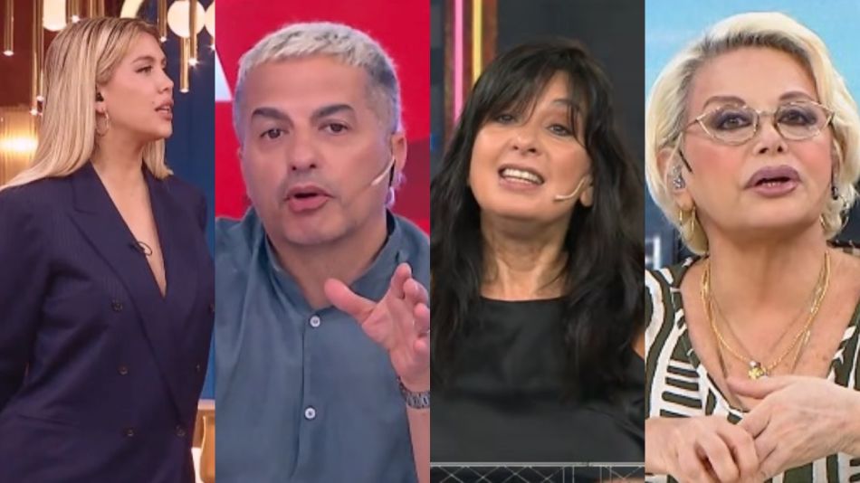 Wanda Nara, Ángel de Brito, Edith Hermida y Carmen Barbieri