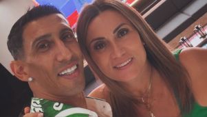 Ángel Di María y Jorgelina Cardoso