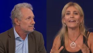 La diputada nacional del PRO Daiana Fernández Molero y el abogado de la CGT Gustavo Ciampa