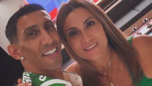 Ángel Di María y Jorgelina Cardoso