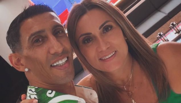 Ángel Di María y Jorgelina Cardoso