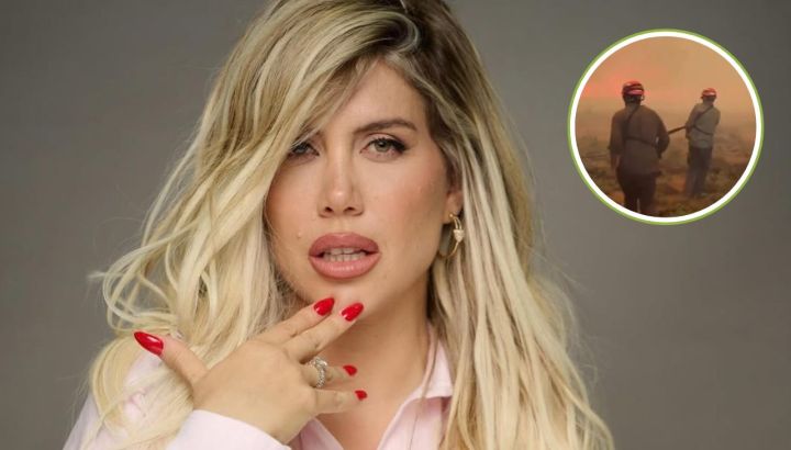 Wanda Nara se mostró conmovida por los incendios en la Patagonia