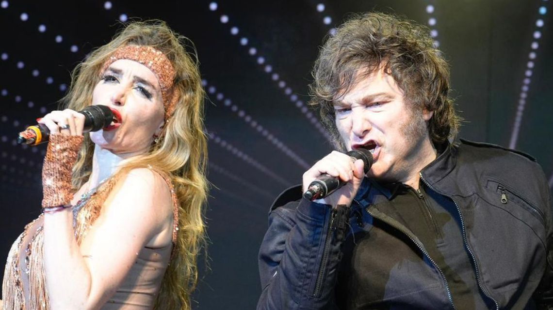 Milei the rockstar – Argentina's President onstage with Fátima Florez.