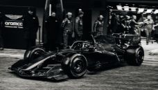 Equipo Aston Martin en Barcelona