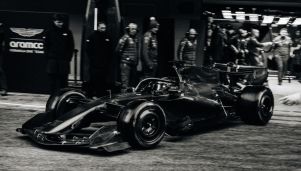 Equipo Aston Martin en Barcelona