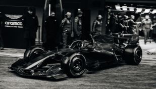 Equipo Aston Martin en Barcelona