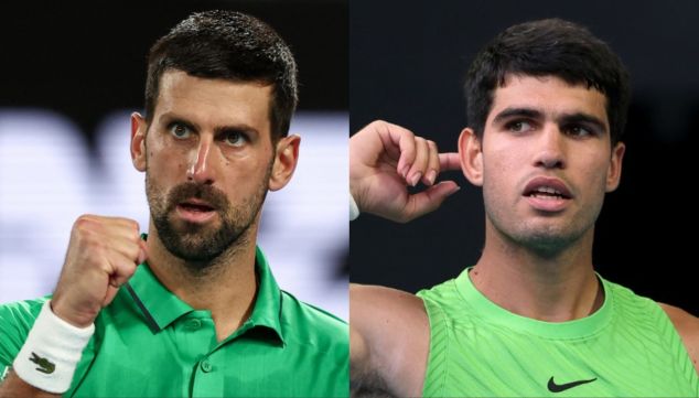 Novak Djokovic y Carlos Alcaraz