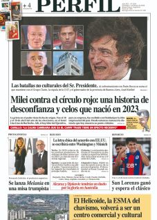 La tapa del Diario PERFIL del domingo 1° de febrero de 2026