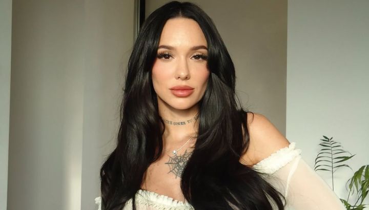 La Joaqui mostró la nueva decoración de su jardín: estilo industrial, piscina clásica y un rincón especial para sus hijas, Shaina y Eva