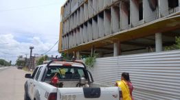 Postal del nuevo incendio en el edificio municipal.
