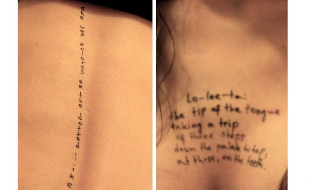 Archivos Epstein: frases de 'Lolita', libro de V.Nabokov, en el cuerpo de mujeres.