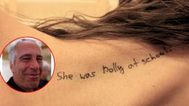 Archivos Epstein: fotos de mujeres tatuadas con frases de "Lolita", la novela de Nabokov