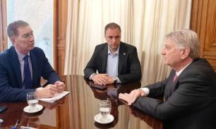 Sergio Ziliotto se reunió con Manuel Adorni y Diego Santilli en Casa Rosada y rechazó la reforma laboral