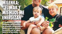 Marley con Mirko y Milenka en Pinamar: “El mar y mis hijos me energizan”