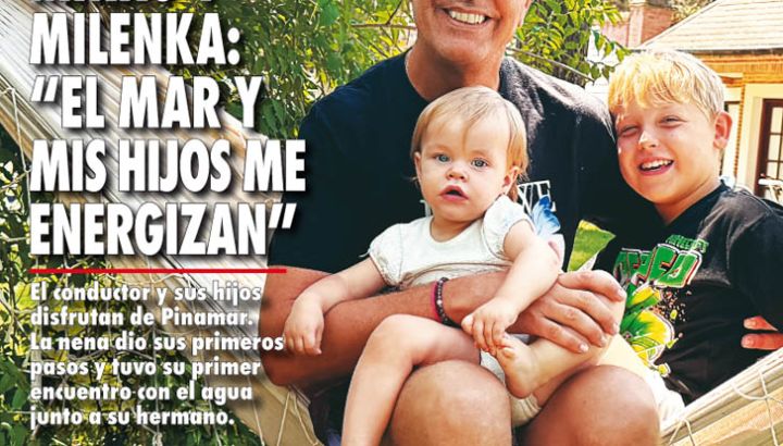 Marley con Mirko y Milenka en Pinamar: “El mar y mis hijos me energizan”