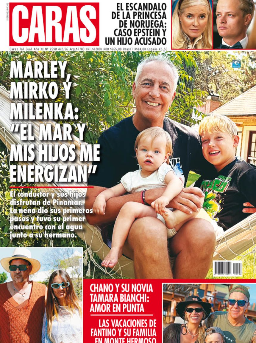 Marley con Mirko y Milenka en Pinamar: “El mar y mis hijos me energizan”
