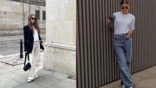 Jeans anchos que zapatos llevar