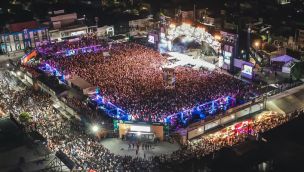 Plaza Próspero Molina en Cosquín
