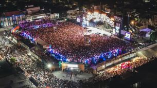 Plaza Próspero Molina en Cosquín