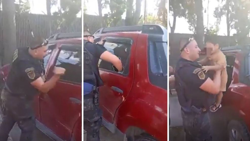 Pilar: Rescate de niño encerrado en un auto 05022026