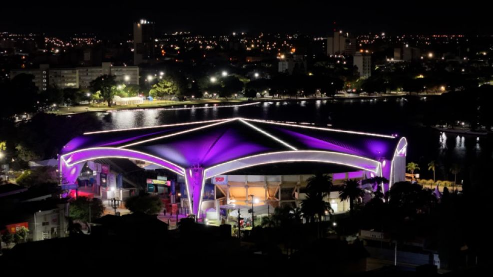 Nueva iluminación del anfiteatro de Villa María